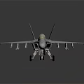 Modern Fighter Next Generation Aircraft 3d model