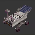Space Rover With Solar Panels Mechanical Arm And Scientific Exploration Tools 3d model