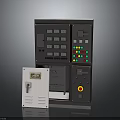 Industrial Electrical Control Box With Multiple Buttons Switches And Indicator Lights