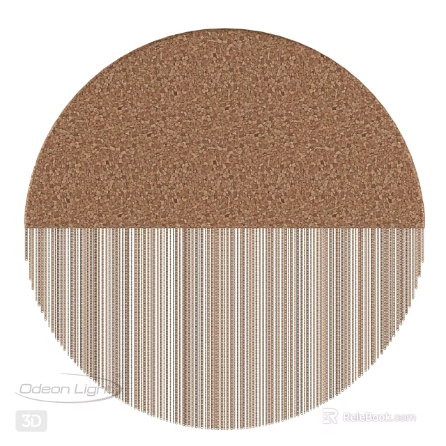 Elegant Modern Brown Textured Wall Lamp With Vertical Stripes Design 3d model 