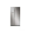 Sleek Modern Stainless Steel Double Door Refrigerator Freezer With Contemporary Design