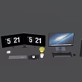 Computer Notebook Office Supplies 3d model