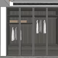 Modern Wardrobe Interior Design With Transparent Glass Doors And Hanging Space
