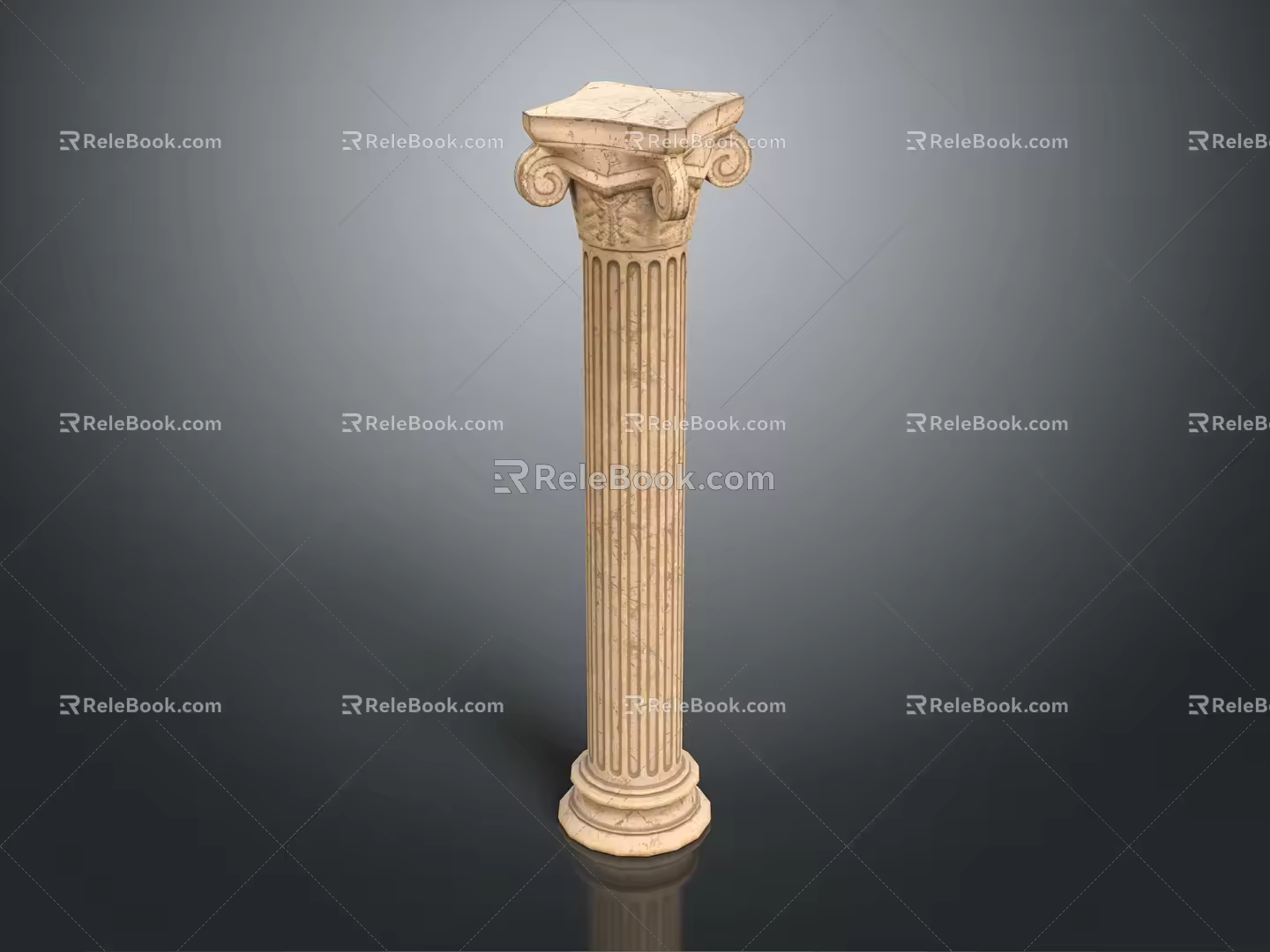 European Roman Columns Roman Columns Stone Columns 3d model