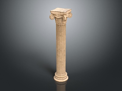 European Roman Columns Roman Columns Stone Columns 3d model