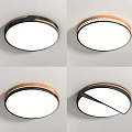 Modern Round Ceiling Lights With Various Border Styles And Decorative Details 3d model