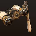 Cyberpunk Telescope Cyberpunk Mirror Tools Old 3d model
