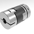 Industrial Metal Shaft Coupling With Flexible Black Center And Precision Engineered Ends