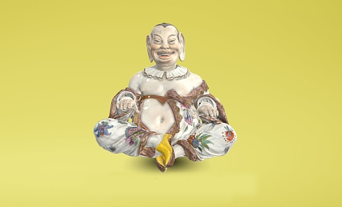 Buddha Statues Ceramic Artwork Maitreya Buddha Modern Ceramics 3d model