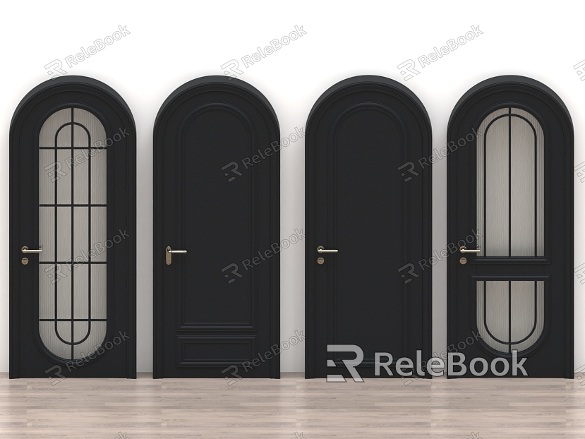 Wooden door arch security door bedroom door conference room door sliding door paint door single door double door model