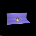 Man Using Laptop With Credit Card Padlock Shield Fingerprint Green Plants And Gold Coins
