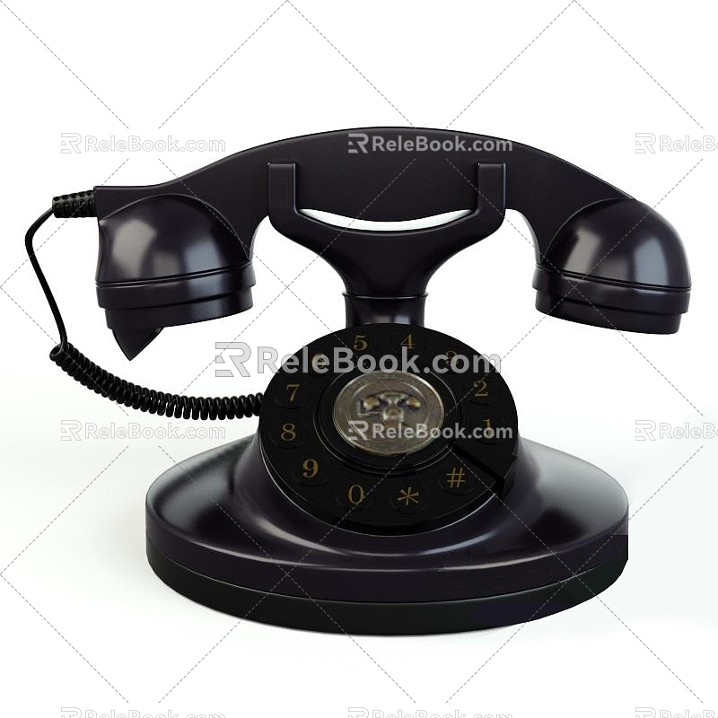 Telephone Wireless Telephone Wired Telephone Republic of China Telephone 3d model