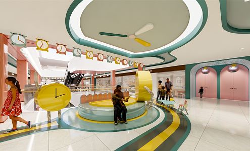 Children's Theme Modern Shopping Mall 3d model