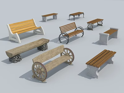 European Style Outdoor Chair Park Seat 3d model European Style Outdoor Chair Park Seat 3d model