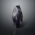 Modern Geometric Decorative Ornament Set With Dark Stone Texture For Interior Home Decoration