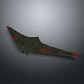 Green And Red Hang Glider With Aerodynamic Wing Structure And Lightweight Frame 3d model