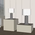 Modern table lamp 3d model