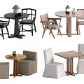 Modern Table and Chair Sets with Various Designs for Home Living Spaces