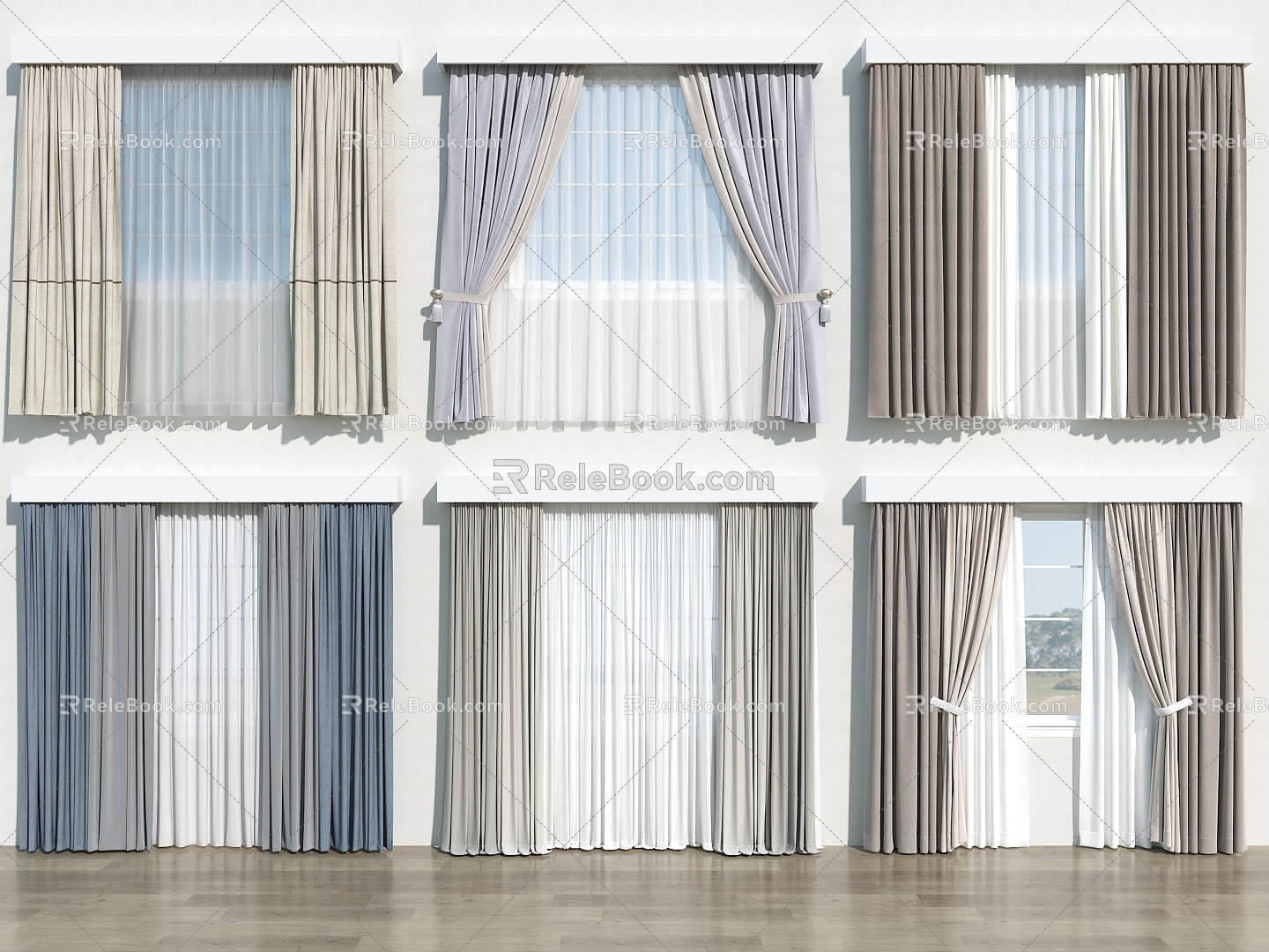 Curtain Sunshade 3d model