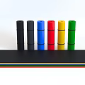 Colorful Stacked Exercise Mats As Sports Equipment With Various Colored Layers