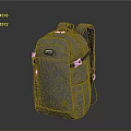 Gray Modern Backpack With Multiple Pockets And Adjustable Shoulder Straps