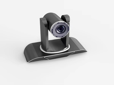 Modern Court Video Conference Camera Setup With High Resolution Lens For Legal Hearings 3d model