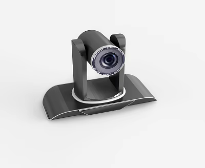 Modern Court Video Conference Camera Setup With High Resolution Lens For Legal Hearings 3d model