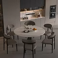 White And Beige Single Chairs With Wooden And Black Metal Legs In Modern Interior