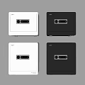 PATI Electrical Socket Panels in White and Gray with Dual Outlets