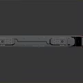 Modern Red and Gray Passenger Train With Multiple Cars Windows and Sleek Design
