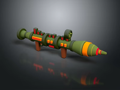 Rocket rocket launcher RPG against air weapon 3d model