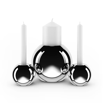 Candle Indoor Ornaments Tableware Ornaments 3d model