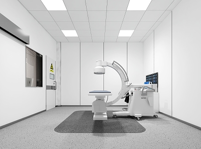 Modern X-ray Room Hospital Light Room 3d model