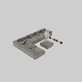 Modern Large Modular Sectional Sofa With Decorative Pillows Ottoman And Multiple Color Choices For Home