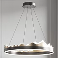Modern chandelier combination 3d model