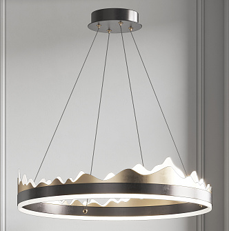 Modern chandelier combination 3d model