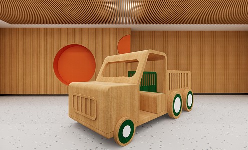 Modern toy car 3d model