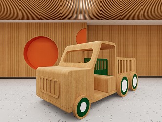 Modern toy car 3d model