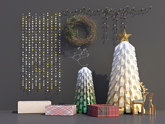 Modern Beauty Chen Christmas Decoration 3d model