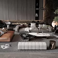 Modern Sofa Coffee Table Combination Sofa Coffee Table 3d model