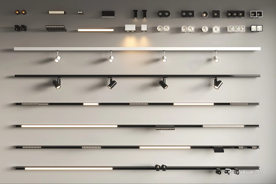 Modern LED Downlights And Spotlights For Home Ceiling Lighting Fixtures 3d model 