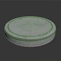 Round Metal Container Equipment With Shiny Surface And Reflective Base Structure 3d model
