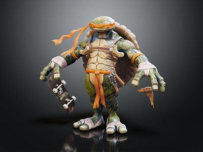 Modern game character Teenage Turtles Teenage Mutant Ninja Turtles 3d model