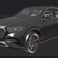 Gray Mercedes SUV With Modern Streamlined Body Front Grille And Large Alloy Wheels