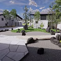 New Chinese Rural Courtyard Landscape 3d model