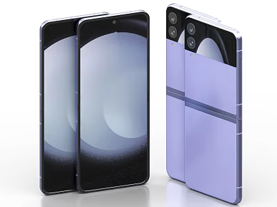Latest Foldable Smartphones Featuring Dual Screens Modern Design And Camera Module 3d model