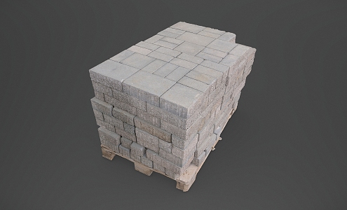 brick carbon brick stone building material brick concrete 3d model