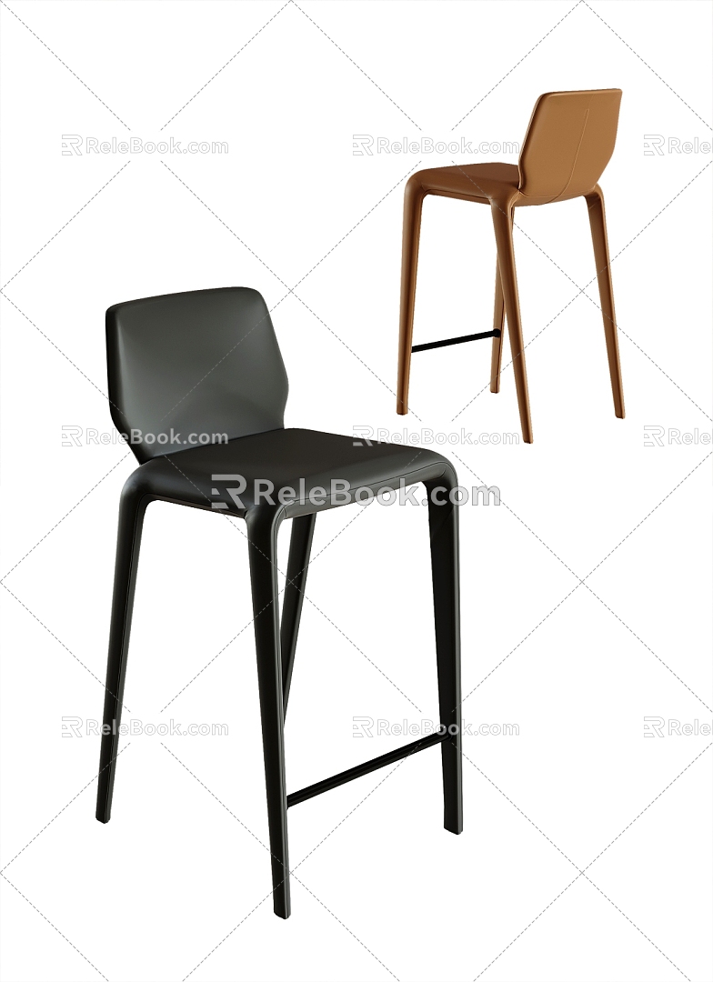 Modern Bar Chair 3d model