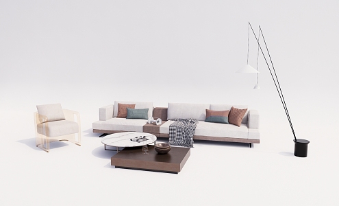 Modern Sofa Coffee Table Combination Sofa Coffee Table 3d model