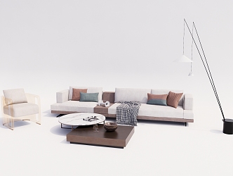 Modern Sofa Coffee Table Combination Sofa Coffee Table 3d model